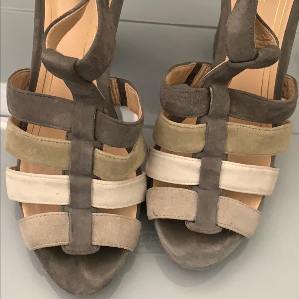 Cole Haan Chelsea T-Strap Suede Sandal - Picture 8 of 8